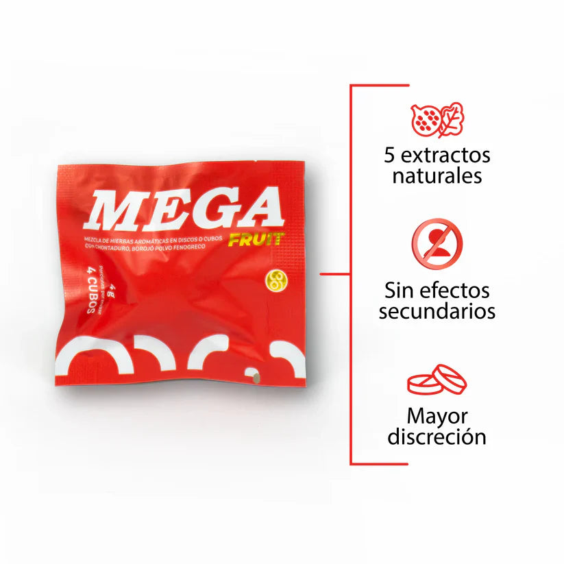 Mega Fruit Potenciador Sexual Masculino X4 Comprimidos