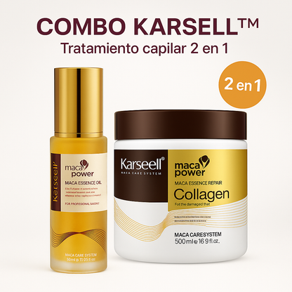 COMBO KARSELL™ | 2 X 1 -Mascarilla capilar de colágeno Karseell + aceite de argán
