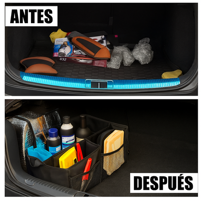 ORGANIZADOR DE AUTO PLEGABLE + PERFUME DE LARGA DURACION